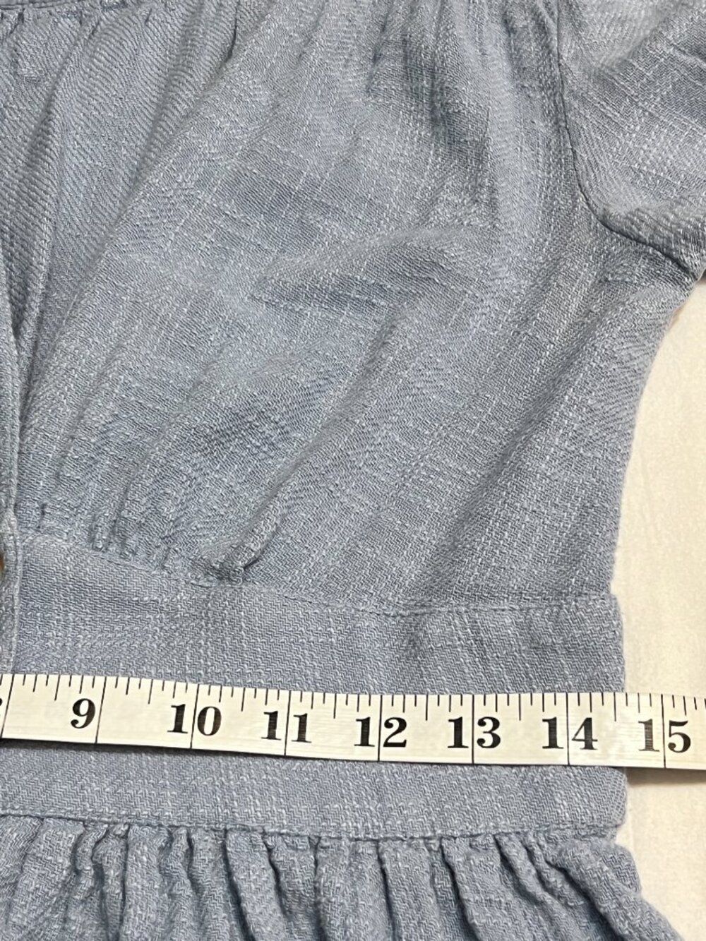 Free People Light Blue Button-Front Midi Dress - Picture 9 of 10